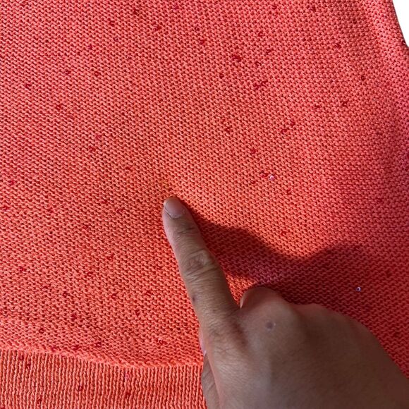 J. McLaughlin Pullover Sequin Knit Sweater Womens Sz. Medium  Red Orange Sparkle - Picture 11 of 11